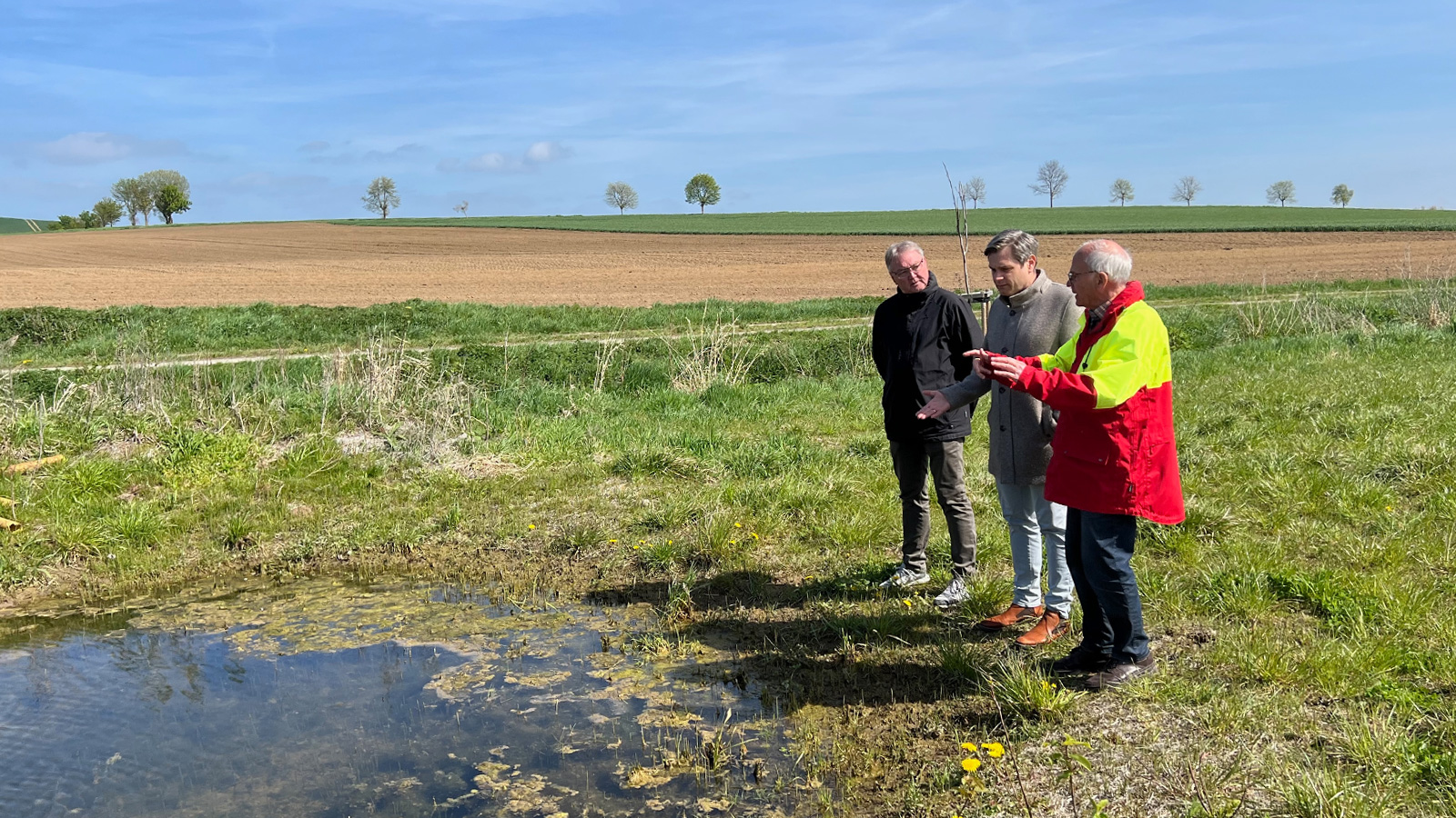 René Kopka informiert sich über Naturschutzprojekte in Drüber, Buensen und Sülbeck