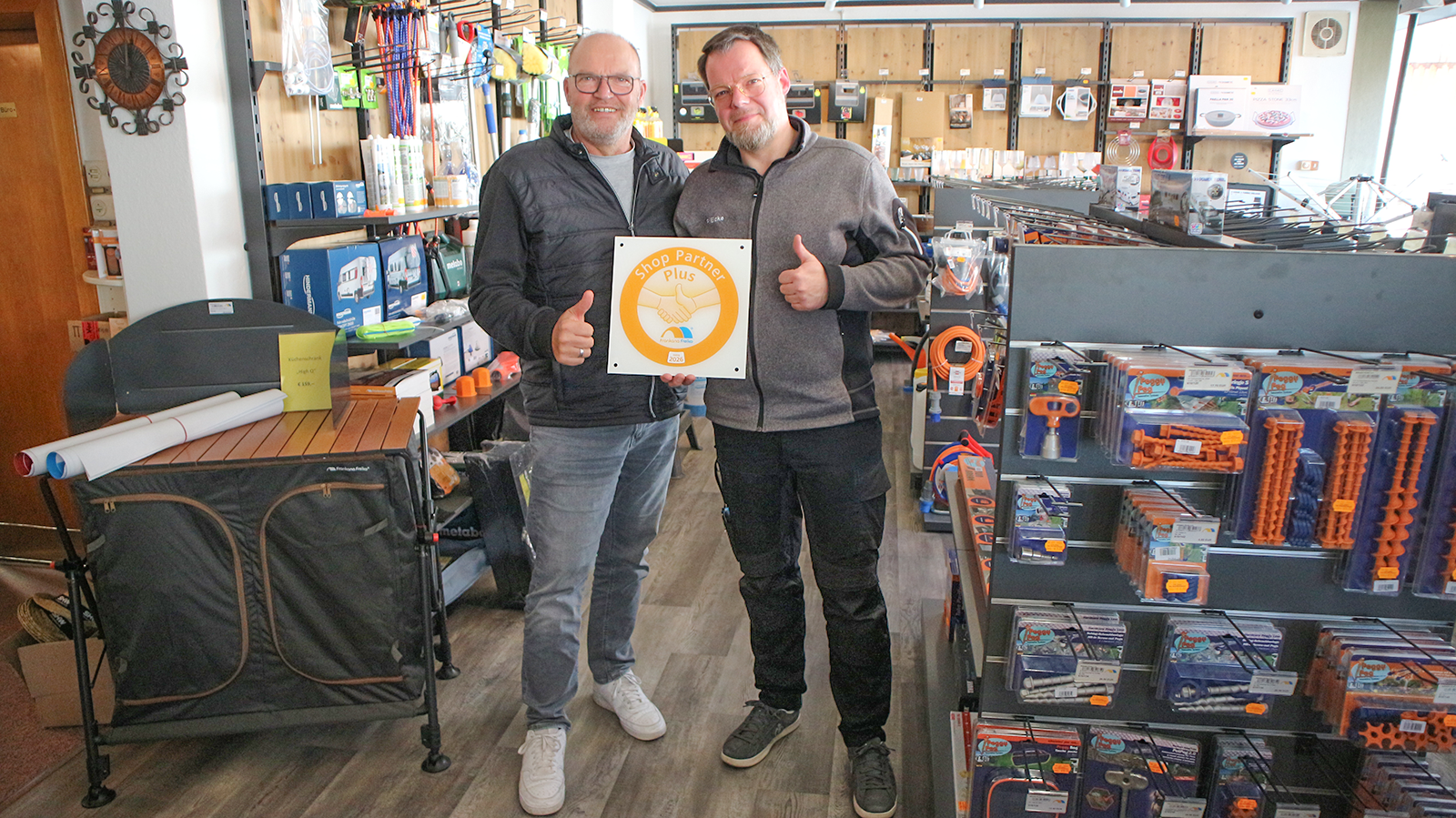 Camping-Kompetenz in Markoldendorf: Wilhelm Eicke wird offizieller „Shop Partner Plus“ von Frankana Freiko