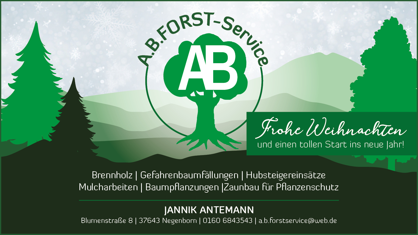 AB Forst Weihnachten